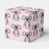 Pink Koala Beer Baby shower Bedankdoosjes (Achterkant)