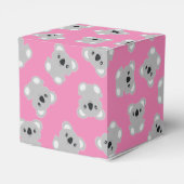 Pink Koala Beer Baby shower Bedankdoosjes (Achterkant)
