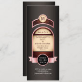 Pink Label Bachelorette Uitnodiging (Voorkant / Achterkant)