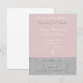 Pink Lace Baptism-uitvindingen Kaart (Voorkant / Achterkant)