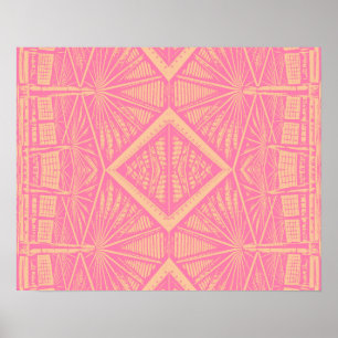 PINK LACE - Digitaal - Fractal Art - Poster