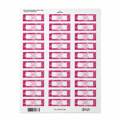 Pink Lace Etiket (Full Sheet)