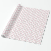 Pink Lace Girl Baptisme Cadeaupapier (Uitgerold)