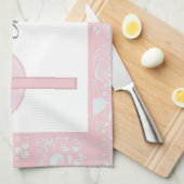 Pink Lace Girl Baptisme Theedoek (Quarter Fold)