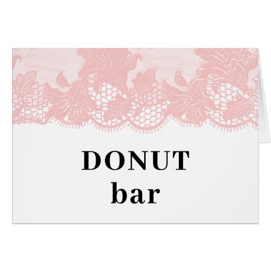 Pink Lace  Popcorn Bar Tent (Devant Horizontal)