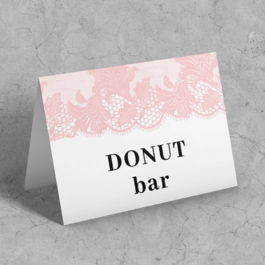 Pink Lace Popcorn Bar Tent