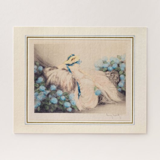 Pink Lady (1933) van Louis Icart Legpuzzel (Horizontaal)