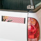 Pink Lady - Bumper Sticker - Add your name (Sur camion)