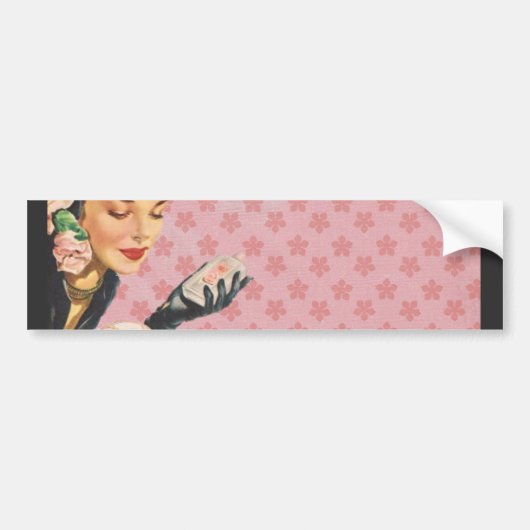 Pink Lady - Bumper Sticker - Add your name (Devant)