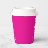 Pink Lady-monogram Papieren Bekers (Rechts)