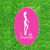 Pink Lady-monogram Zandsteen Onderzetter