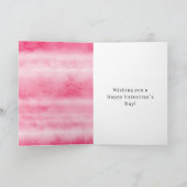 Pink Ladybug Heart Valentine's Day Kaart (Binnen)