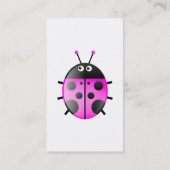Pink Ladybug, Mr Billy Bugg. Visitekaartje (Achterkant)