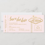 Pink Las Vegas Boarding Pass Enregistrer la carte<br><div class="desc">Mariage à Fabulous Las Vegas Inscrivez-vous sur une carte d'embarquement or et rose vif billet d'avion enregistrer la date de l'annonce. Ce mariage de destination créative et amusante sauvez les dates pour les Mariages de Vegas toujours surprendre les invités quand ils les reçoivent dans le courrier! La plupart des éléments...</div>