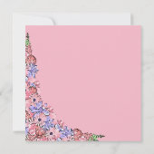 Pink Lavender Floral Retirement Party Kaart (Achterkant)