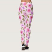 Pink Lavender Lacy Daisy Leggings (Achterkant)