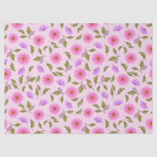 Pink Lavender Lacy Daisy Tissue Paper Tissuepapier