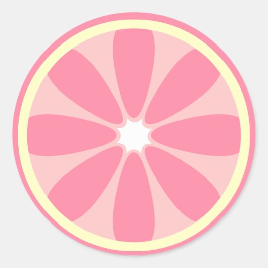 Pink Lemon Slice Sticker (Voorkant)