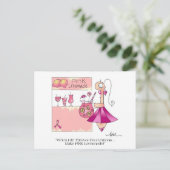 PINK LEMONADE Cancer du sein Carte postale (Debout devant)