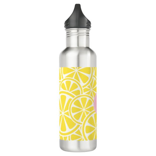 Pink Lemonade Lemon Slices Monogramme Bouteille d' (Gauche)