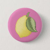 Pink Lemonade Party Button Badge (Voorkant)