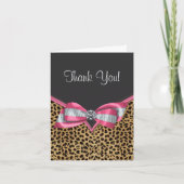 Pink Leopard Merci Cartes (Devant)
