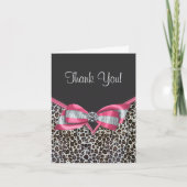 Pink Leopard Merci Cartes (Devant)