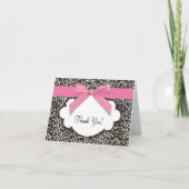 Pink Leopard Merci Cartes (Devant)