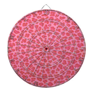 Pink Leopard Skin Dart Board Dartbord
