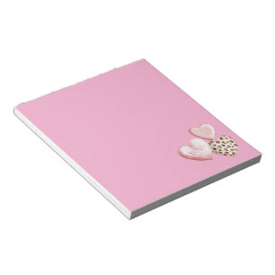 Pink Leopard XOXO Love Hearts Notitieblok