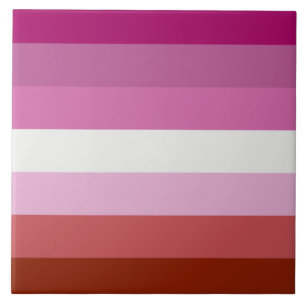 Pink Lesbian Pride Flag Tegeltje