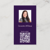 Pink Leuk om je te ontmoeten QR Code Social Butter Visitekaartje (Achterkant)