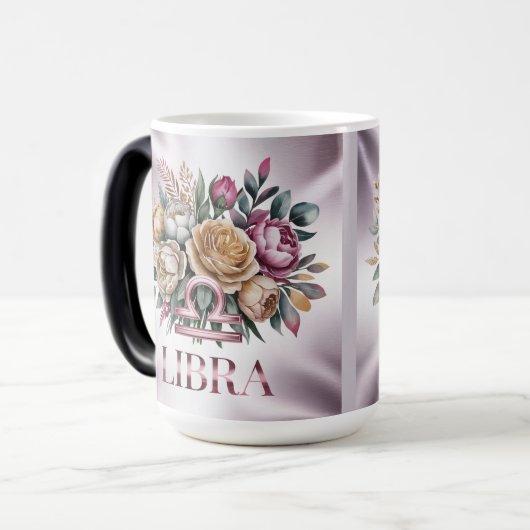 Pink Libra Glyph Lavender Morphing Mug (Devant gauche)