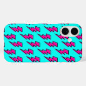 Pink Lighting Volt Mobile Phone Case 80s Design (Achterkant (horizontaal))