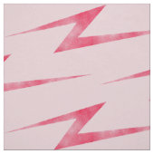 Pink Lightning Bolts Fabric Stof (Swatch)