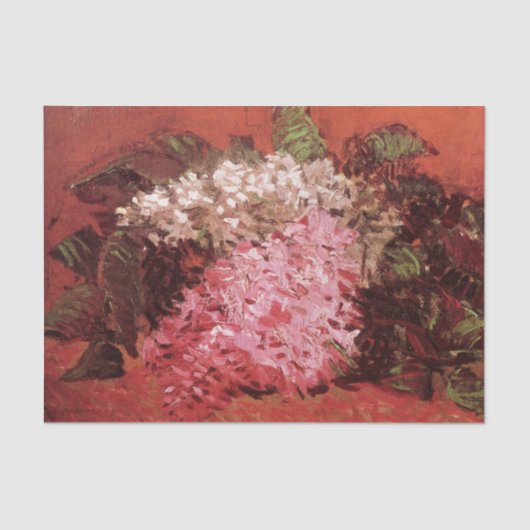 Pink Lilacs by Vincent van Gogh, Still Life Flower Tissuepapier (Voorkant)