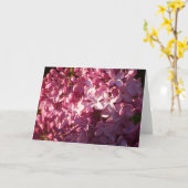 Pink Lilacs-Wenskaart Kaart (Gele Bloem)