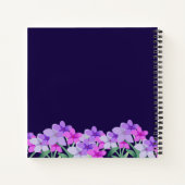 Pink lilas floral Gratitude Journal Personnalisé (Dos)