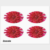 Pink Lilly Ovale Sticker (Vel)