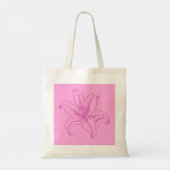 Pink Lilly Tote Bag (Achterkant)
