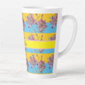 Pink Lily Aquarelle Peinture Filles Art Floral Mug (Droite)