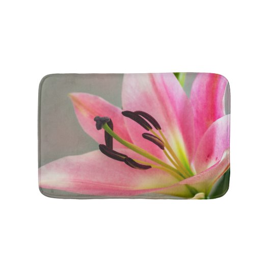 Pink Lily Bath mat (Voorkant)