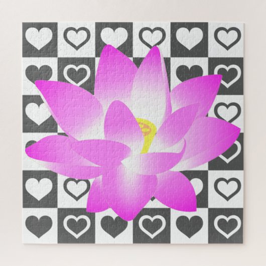 Pink Lily Puzzle (Vertical)