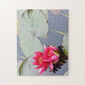 Pink Lilypad Lily Flower Natuur Legpuzzel (Verticaal)