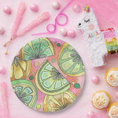 Pink Limey Paper Party Bord (Feest)