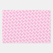 Pink-lint borstkankerbewustzijnskruk, aangepaste k inpakpapier vel (Voorkant 3)