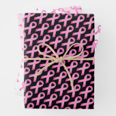 Pink-lint borstkankerbewustzijnskruk, aangepaste k inpakpapier vel (In situ)