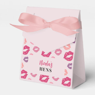 Pink Lips Kiss de Miss Hens Party Favor Box Bedankdoosjes