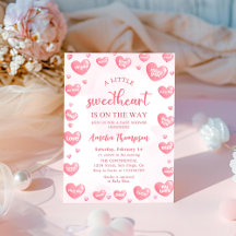 Pink Little Sweetheart Valentijnse Baby shower