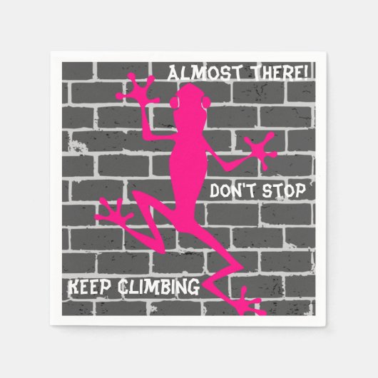 Pink Lizard Napkins Servet (Voorkant)